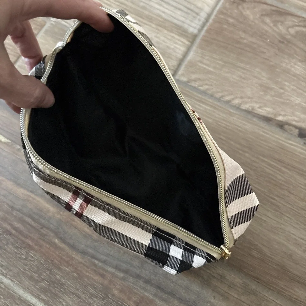 Designer Plaid Cosmetic Bag Pouch Clutch‎ Organizer